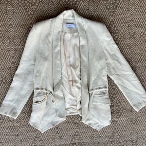 Anthropologie Gremlin Cinched Linen Jacket Small